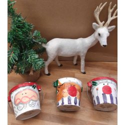 julespand i zink med julemotiv - 3 forskellige slags 