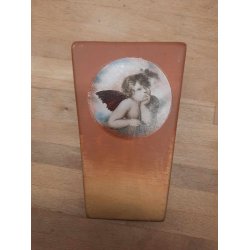 Juleurtepotte med engle 