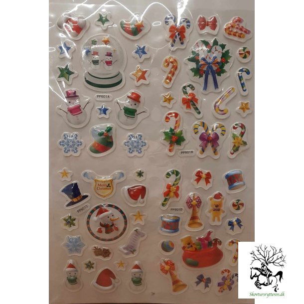 Jule stickers til telefon , gaver m m 