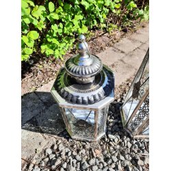 Lanterne st 2 stk med patina med flot mnstre 
