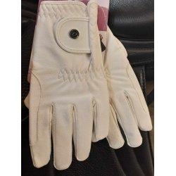 Ridehandsker i Hvid til vinter fra Qhp "Force"