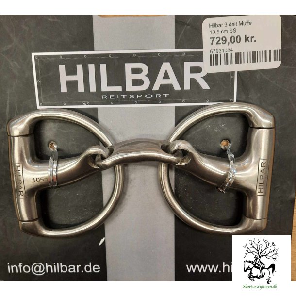 3 delt muffe bid anatomisk udformet fra Hilbar str 10,5 cm