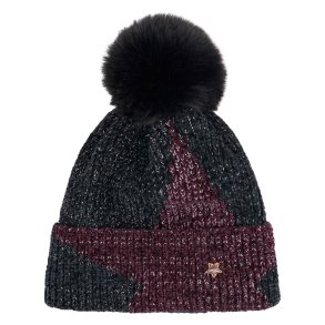 Hue Beanie med bldt foer og glitter fra IR 