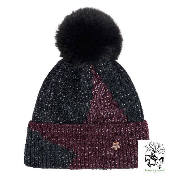 Hue Beanie med bldt foer og glitter fra IR "Big Star" 