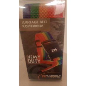 Rem med kode p til task eller kuffert - regnbue