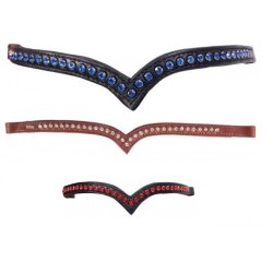 Karlslund - V Kombi pandebnd m. 1 rkke krystaller. 