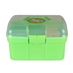 Striglekasse med indhold til brn/junior i friske farver