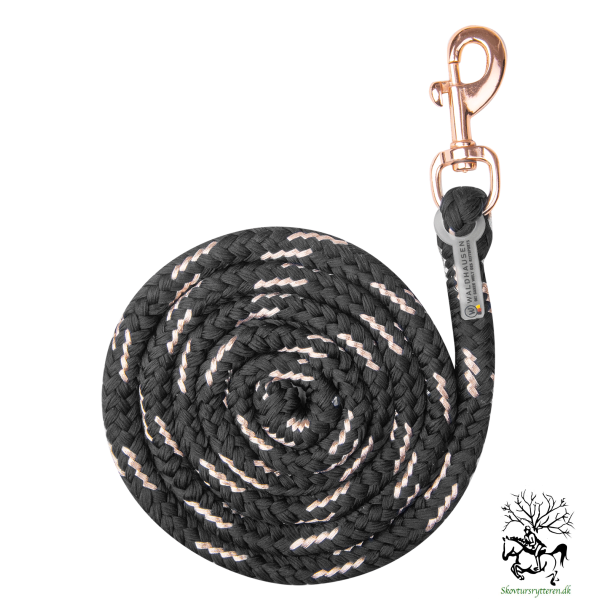 Trktov i sort med rosegold karabinhage fra Waldhausen.