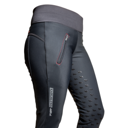 Ridetights Jodhpur vinter fra Karlslunde  med vide i benene "Galdur" - Sort