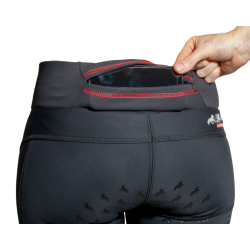 Ridetights Jodhpur vinter fra Karlslunde  med vide i benene "Galdur" - Sort