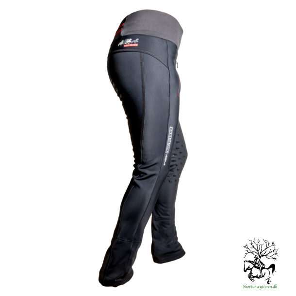 Ridetights Jodhpur vinter fra Karlslunde  med vide i benene "Galdur" - Sort