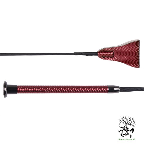 Ridepisk spring 65 cm fra QHP "Spiral" Sort eller bordeaux