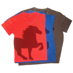  Tlt T-shirt m. V hals. fra Karlslund str xs