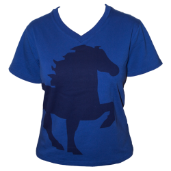  Tlt T-shirt m. V hals. fra Karlslund str xs