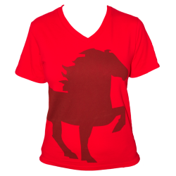  Tlt T-shirt m. V hals. fra Karlslund str xs