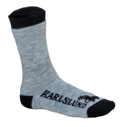 Uldsokker i gr fra  Karlslund  str 36-42 one size "Hverinn"