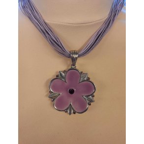 Blomster Halskde fra Glamour Lilla