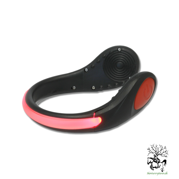 Sko clips LED Reflekterende  med blinkende lys