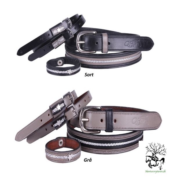  Blte, Armbnd og sporeremme - 3 delt st fra QHP "Elas"