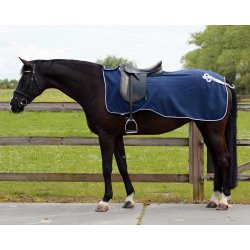 Skridtdkken i  fleece med ornament i slv og front lukning