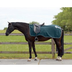 Skridtdkken i  fleece med ornament i slv og front lukning