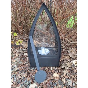 Oliekamin  trekantet - varmekilde uden lugt og rg