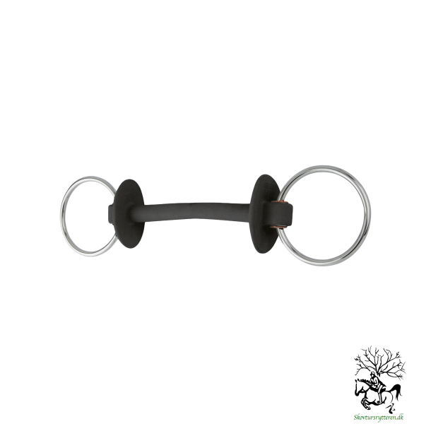 Beris gummibid  PRIME, ring 6 cm - anatomisk korrekt til heste der foretrkker et mobilt bid - 12 cm