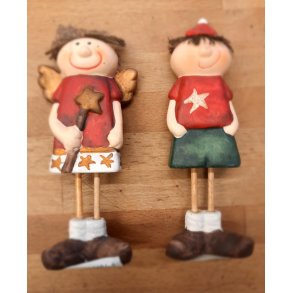 Nissepar i keramik - Lille - 11 cm