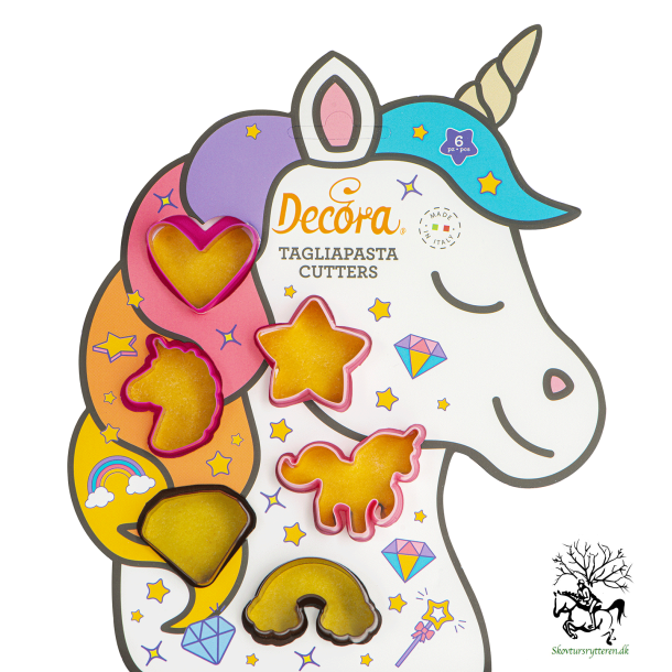 Ud stikkere til kager med heste m m "Unicorn"