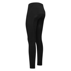 Ridetights fra Easy Rider med elastisk talje og full silikone grib "Livia" Sort