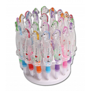  Folde kuglepen med hestehoved og lys