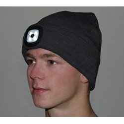 Strikhue med lys foran