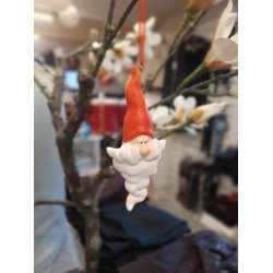 Julemnd ophng til f.eks trolgren , gitter eller juletr - ca 12 cm 