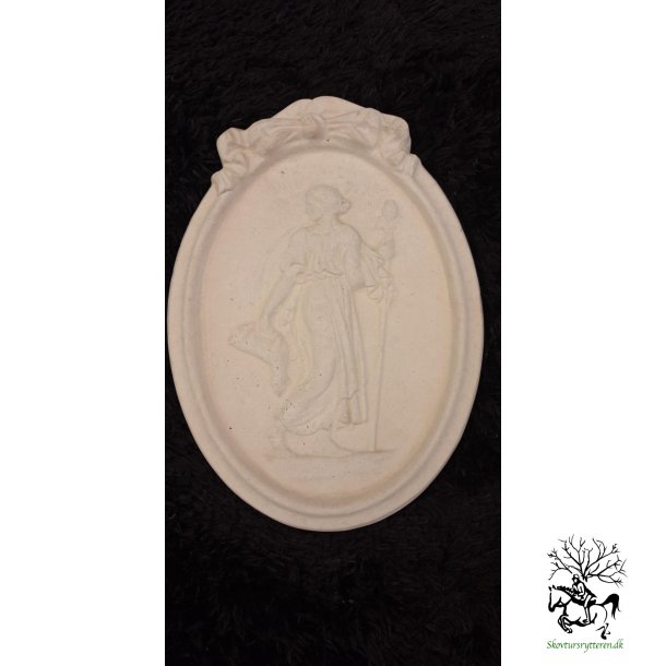 Marmor relief " dame med lam"