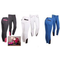  Ridebukser fra  QHP med knforstrkning  junior "Pearl"