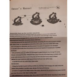 Bord springvand til indebrug.