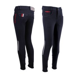 Ridebukser fuld silikone grib i bomuld fra QHP  "COCO" hvid eller sort