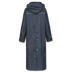 Regnjakke lang med rideslidser "Dover"