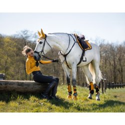 Langrmet T-shirt fra QHP "Eldorado" i gul