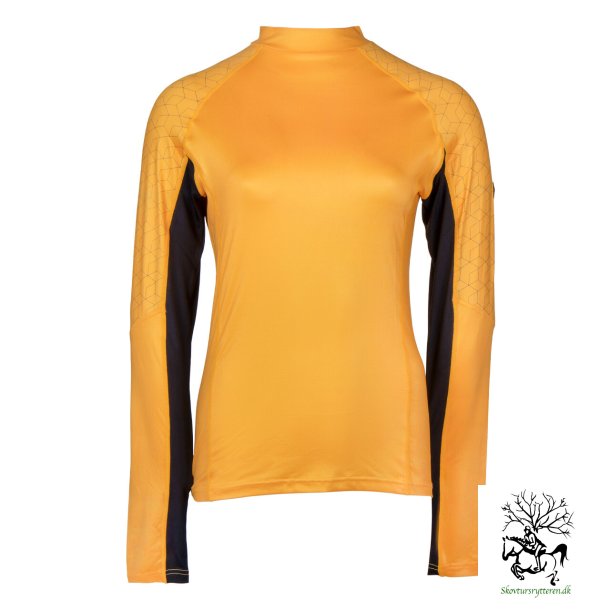 Langrmet T-shirt fra QHP "Eldorado" i gul