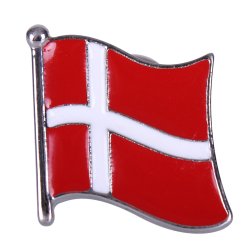 QHP Broche med flag 