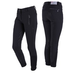 Ridebukser  full silikone grib voksen og junior "Mellany" i sort og hvid