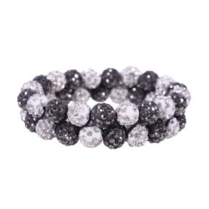 Hrbnd / scrunchie med flotte perler fra QHP 