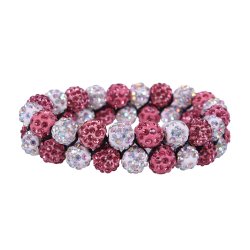 Hrbnd / scrunchie med flotte perler fra QHP "Gloss" flere farver 