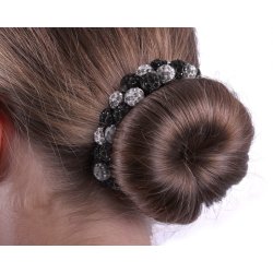 Hrbnd / scrunchie med flotte perler fra QHP "Gloss" flere farver 