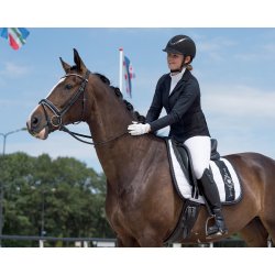 Stvnejakke med m mesh i siderne og i ryggen fra QHP "Noven" sort