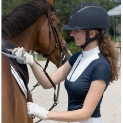 Stvnebluse fra QHP med 3 krystaller "jolijn" navy bl eller hvid 