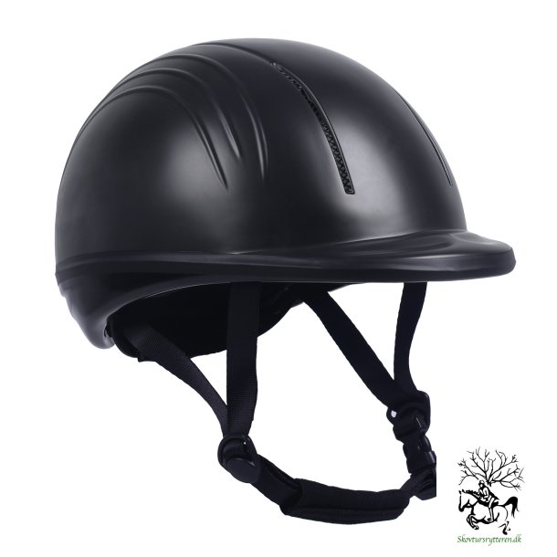 Ridehjelm fra QHP junior "Start" str. fra 49-55 cm med drejeknap i Sort