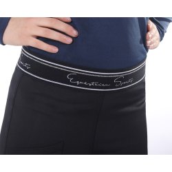 Ridetights med elastik i taljen og mobil lomme fra QHP "Eden" flere farver - Junior og voksen 