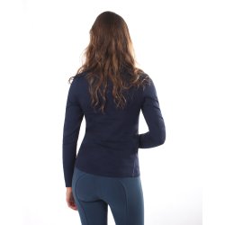 Ride T-shirt fra QHP Thermo  "Loua" porto rd eller navy